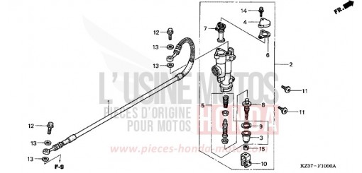 RR. BRAKE MASTER CYLINDER CR250R5 de 2005